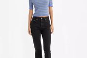 Levis brand new women 501 Crop Jeans, color black , size 26