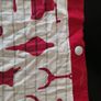 Vintage Art Deco Barkcloth Curtain Image 3