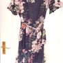 Quiz Black Floral Dress - Size 10 Image 6