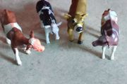 Collection of 4 COWS animal Farm toys .