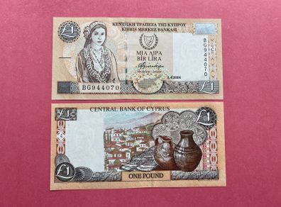 Cyprus  1 Pound  2004  Pick  60d   ( Uncirculated )
