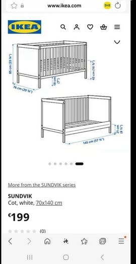 cot and bed