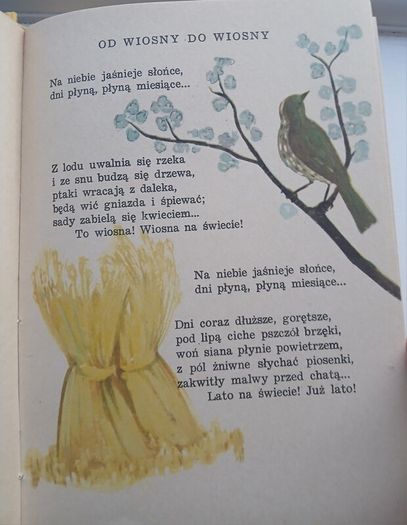 Od Wiosny Do Wiosny Vintage Polish Children's Book 1959