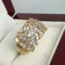 Silver Harry Ivens Morganite & Zircon Cluster Ring Image 4