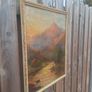 Vintage Ornate Framed Scottish Landscape Print | Highland Cattle & River Fisherman (49.8cm x 44.7cm) Image 7