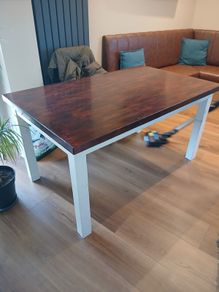 Table & 2 x Benches & 4 Chairs