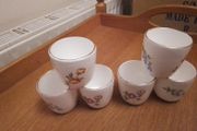 Six China Eggcups