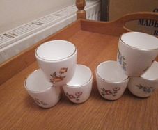 Six China Eggcups
