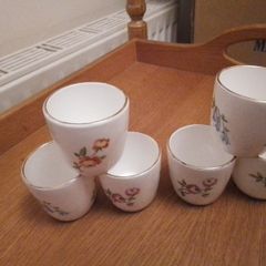 Six China Eggcups