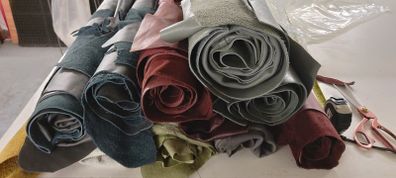upcycled leather scraps