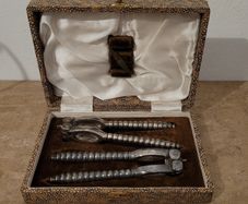 Victorian nut cracker set