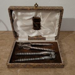 Victorian nut cracker set
