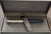 New Parker 51 Midnight Blue F Nib Fountain Pen - Made in France.