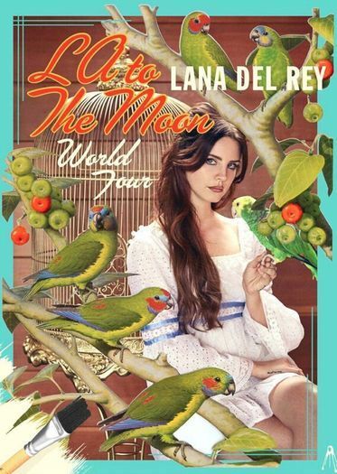 Lana Del Rey - Green - Rare Mini Print/Poster