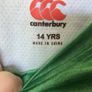 Canterbury IRFU Irish Rugby jersey age 14 price includes postage Image 2