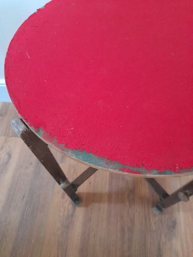 Vintage Fold Up Card Table Occasional  Table