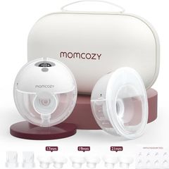 Momcozy M5 Hands Free Breast Pump, 2 Pack, Gray