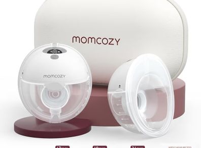 Momcozy M5 Hands Free Breast Pump, 2 Pack, Gray