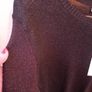 Whistles - Sparkle Frill Cuff Knit Jumper - Black Red - UK 8 - BNWT RRP 129 Image 4