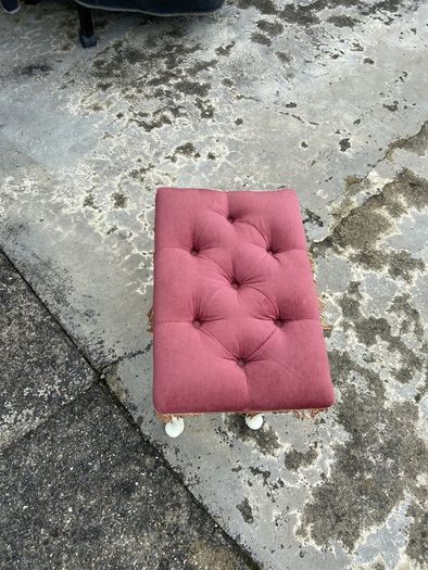 Pink Draylon Bedroom stool