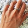 Cat Ears Silver Ring Image 10