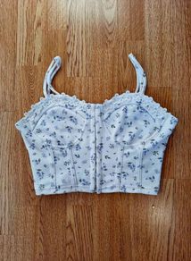 Cropped corset top