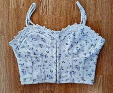 Cropped corset top
