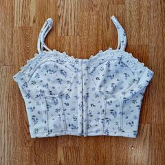 Cropped corset top