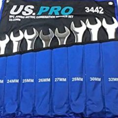 8 Piece Jumbo Metric Combination Spanner Set