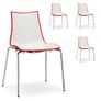 New Two Tone Funky Canteen Chairs assorted Colours Image 5