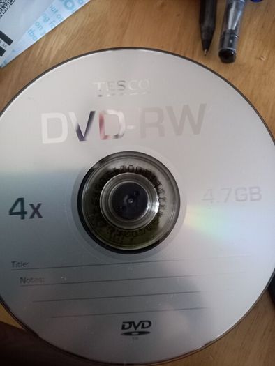 Dvd Rw + R Discs + Cdr Disc.