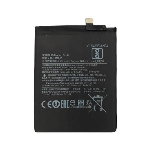 Replacement Battery For Xiaomi Mi A2 Lite / Redmi 6 Pro 4000mAh 3.85V BN47 New - FHT03MIB