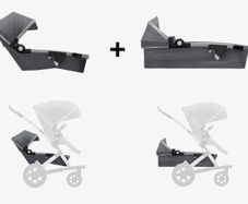 Joolz Geo2 expandable set (lower cot and seat) in blue color