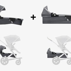 Joolz Geo2 expandable set (lower cot and seat) in blue color