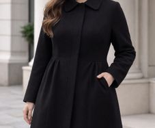 Brand New Black Coat: Size 10