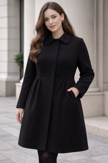 Brand New Black Coat: Size 10