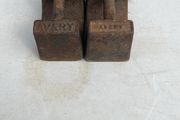 2 antique 7lb weights