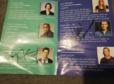 Jeremy Jordan & Rick Cosnett Autographs