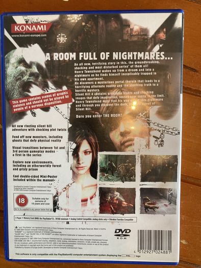 Silent Hill 4, the room, for PS2.