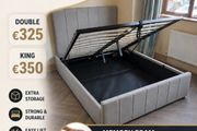 New Ottoman storage beds. Gaslift beds. double 4ft6 and king size bed. OPTIONAL Emma mattress available
