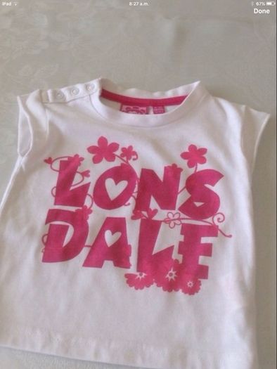 Girls new Londale top 6/12 mths