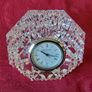 Waterford Crystal Lismore Diamond Desk Paperweight Clock Image 7