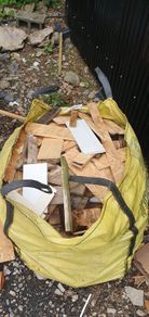Large skippo bag od scrap wood