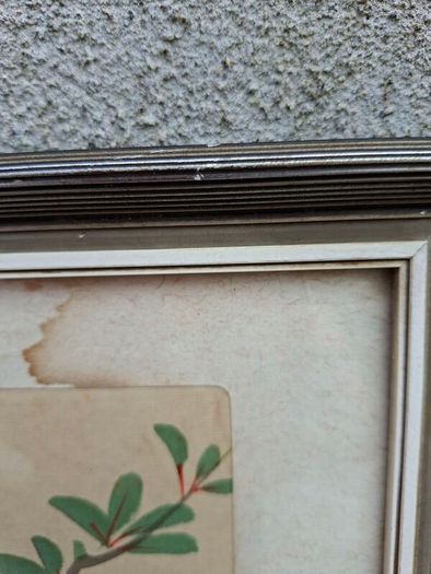 Vintage East Asian Silk Handpainted Painting