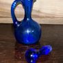 Antique cobalt blue pitcher with lid Image 3