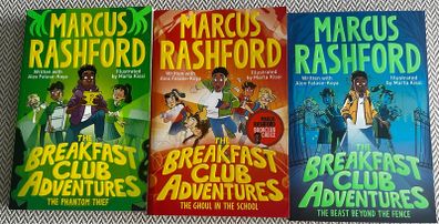 Marcus Rashford Set of 3 The Breakfast Club Books.