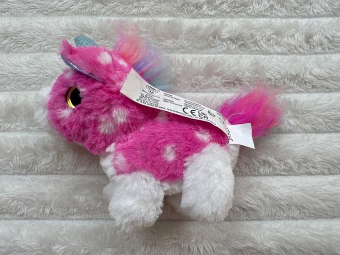 Little Live Pets Scruff-a-lots Cutie Cuts Series 2 Pink Unicorn Soft Plush approx. 11 cm. Used Please see photos