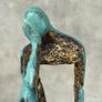Man Deep In Thought (35cm) - Patinated Bronze Image 8