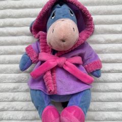 Disney Eeyore Plush Approx. 12 Dressing Gown Used Please look at the pictures