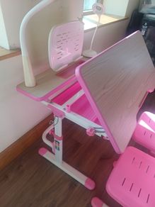Adjustable children desk and chairs